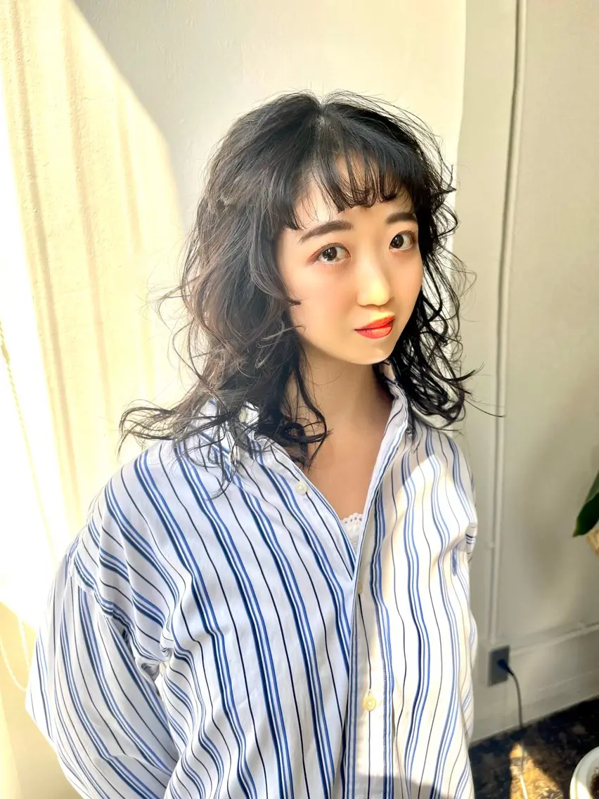 レディースカットパーマ ミニモ学割の写真