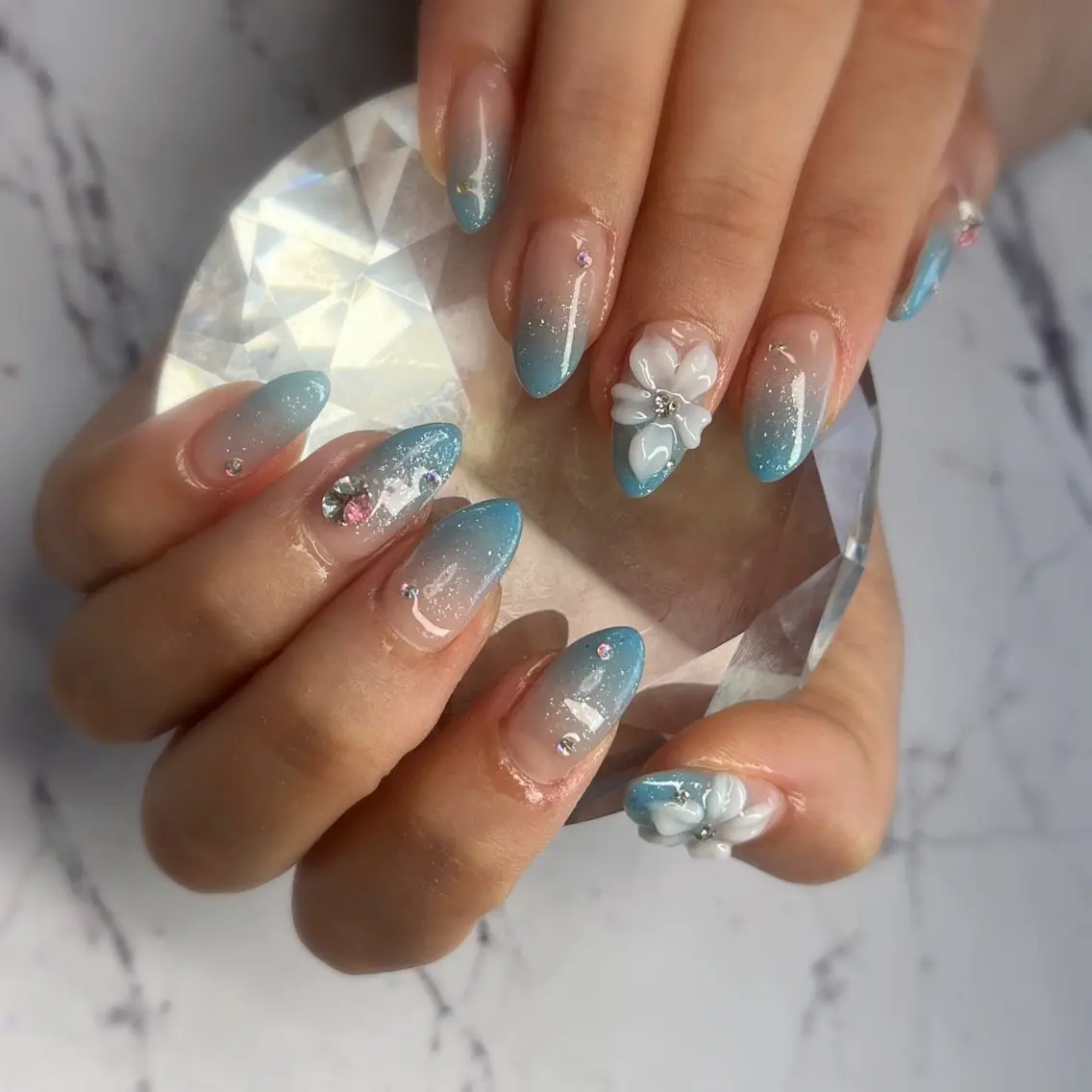 ネイル アートネイル グラデーション ラメ(グリッター) ラメグラデーション Yun nailのネイルデザイン
