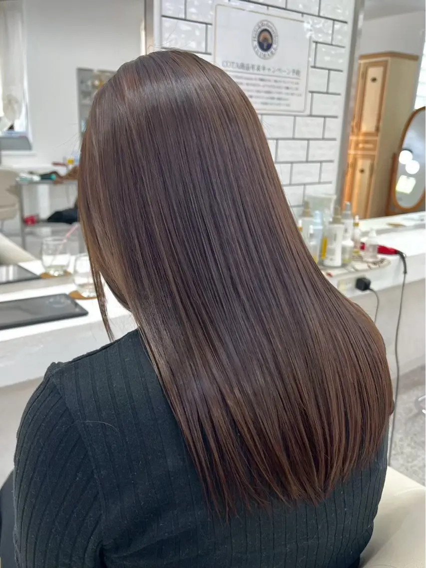 ロング ヘアカラー トリートメント LOMARLIE / yunaのヘアスタイル