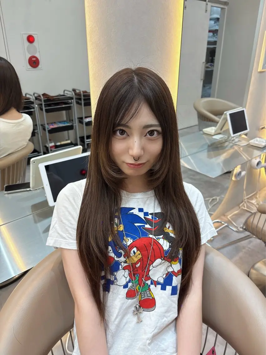 カラー ゆうか♡⟡.· 韓国ヘアのヘアスタイル