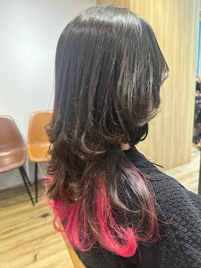セミロング カラー ヘアカラー トリートメント ✨✂️Nori ✂️✨のヘアスタイル