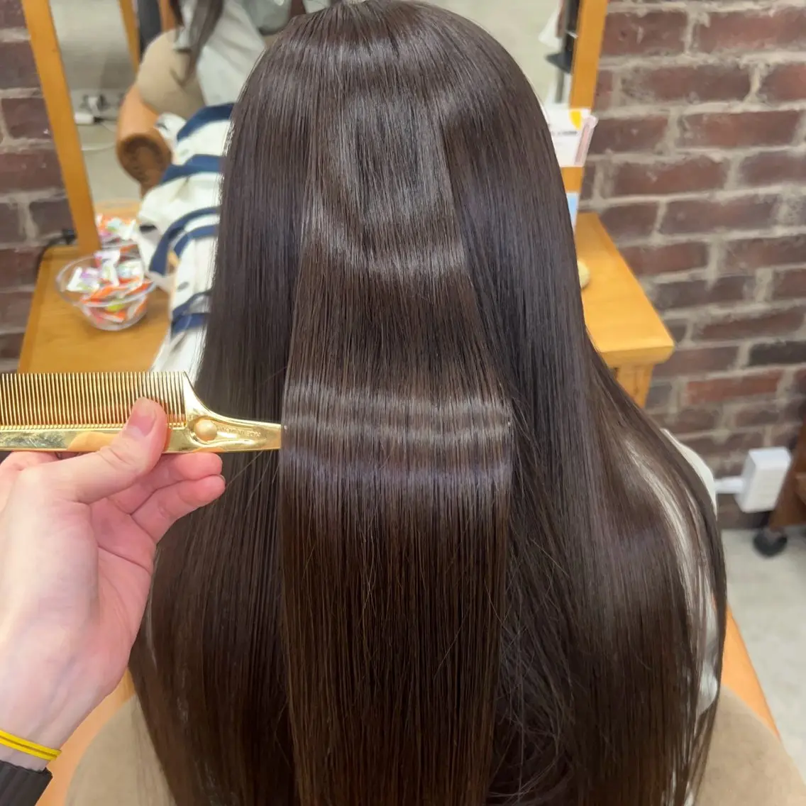 ロング カラー 髪質改善 ロング ヘアカラー トリートメント 🌼髪質改善/透明感 艶髪タケドミのヘアスタイル