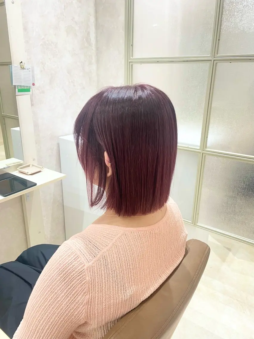 ショート ヘアカラー トリートメント ❤︎SAKURA 【Rico】❤︎のヘアスタイル
