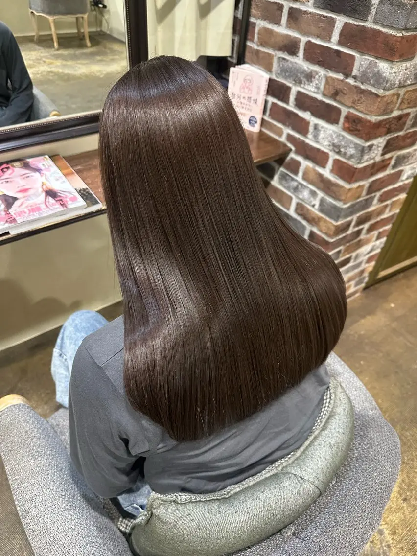 【 💎超透明感カラー💎 】♡ワンカラー ＋ うる艶トリートメント♡の写真