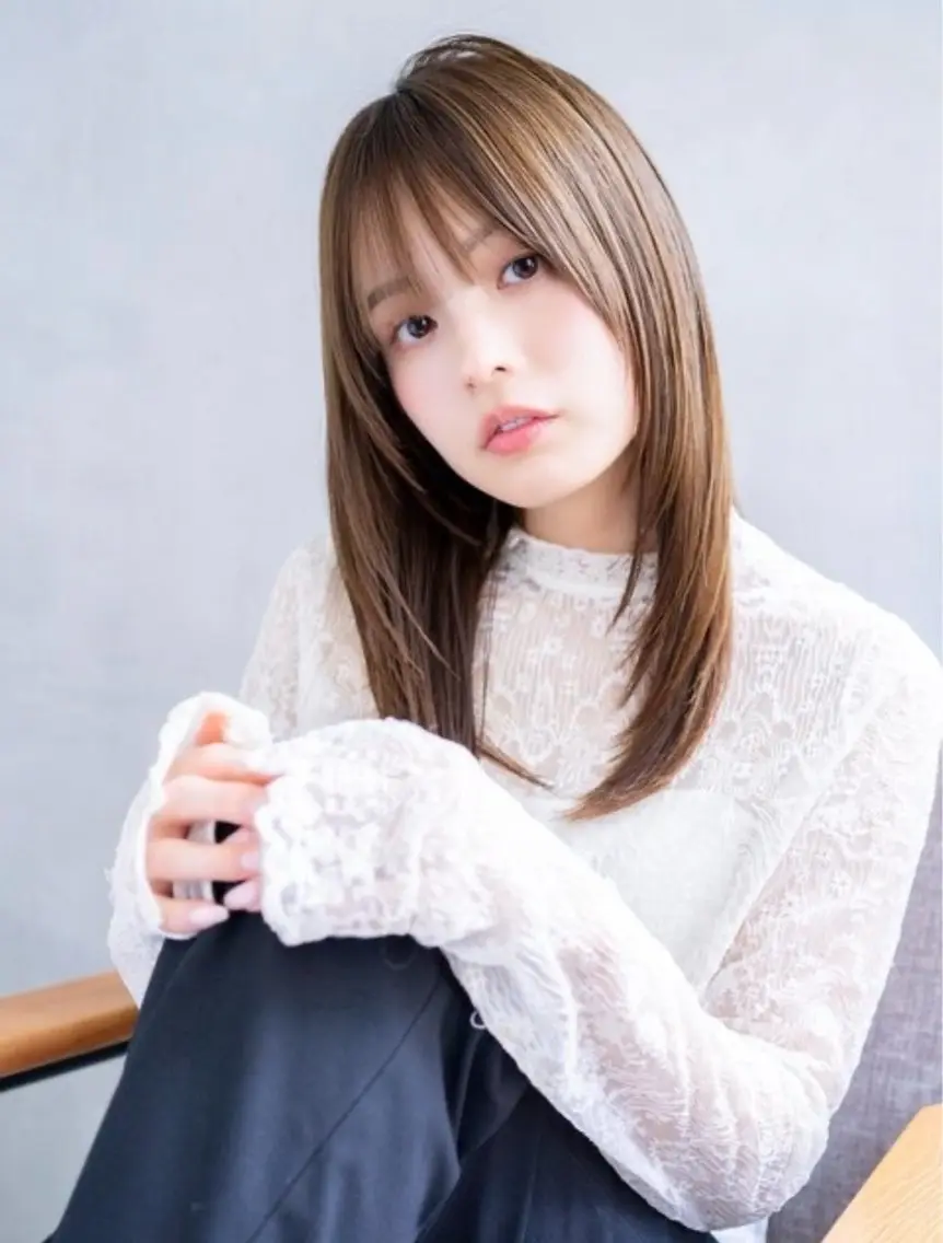 カラー モデル様募集中🐰 西尾美優のヘアスタイル