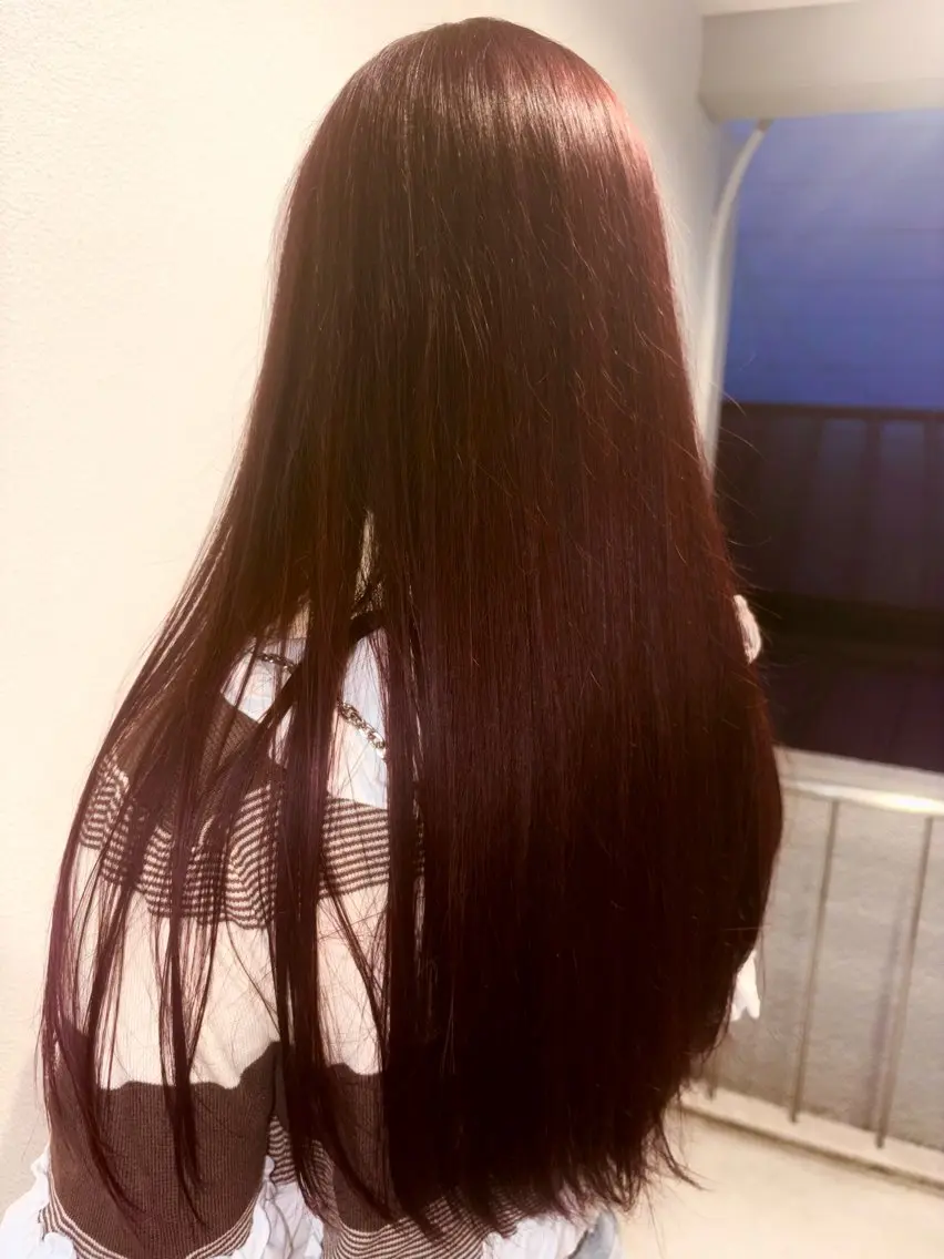 ロング カラー ピンクカラー バイオレットカラー ロング しゅう 🎀透明感🎀高崎のヘアスタイル