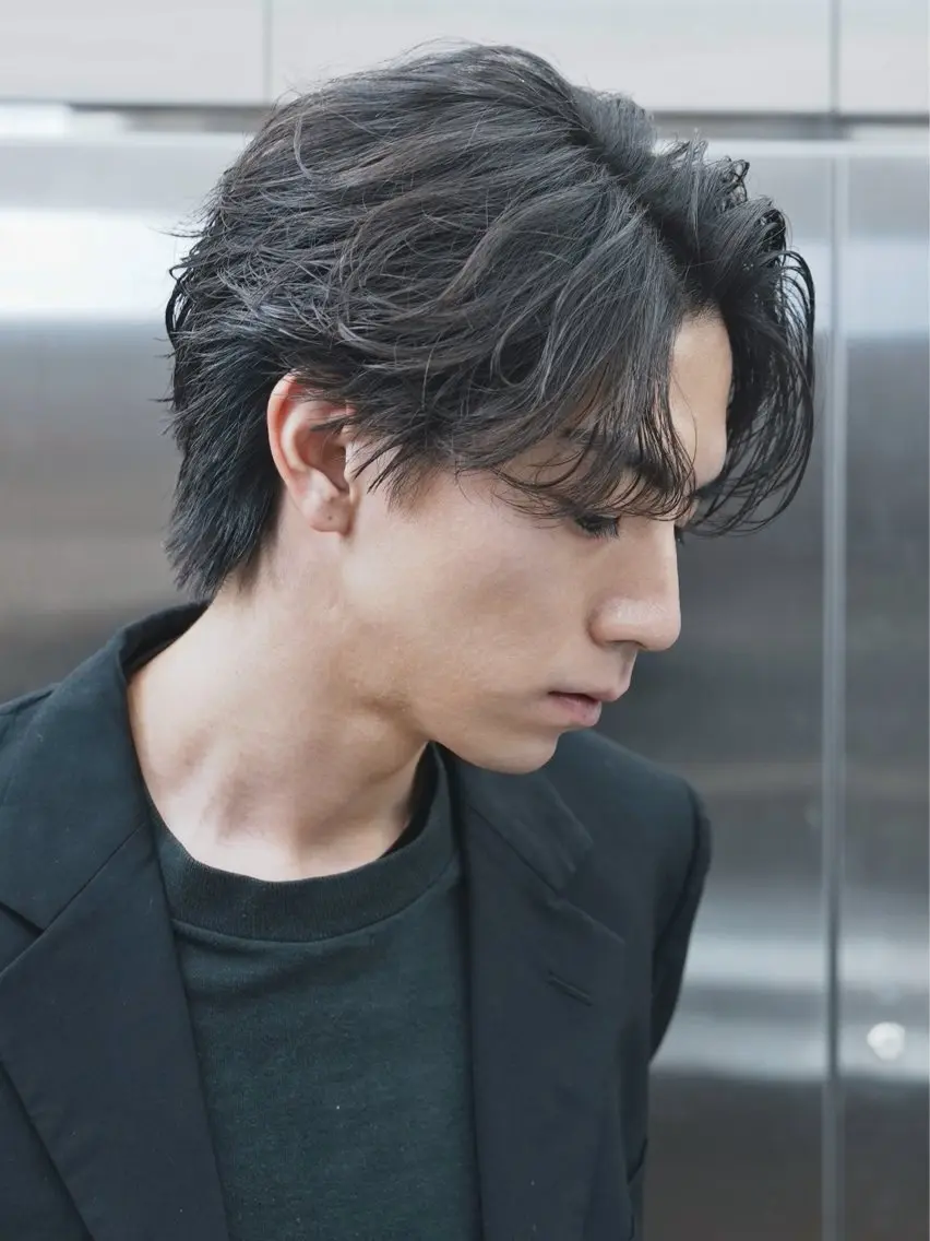 パーマ メンズ カット パーマ 安藤幹人 メンズパーマのヘアスタイル