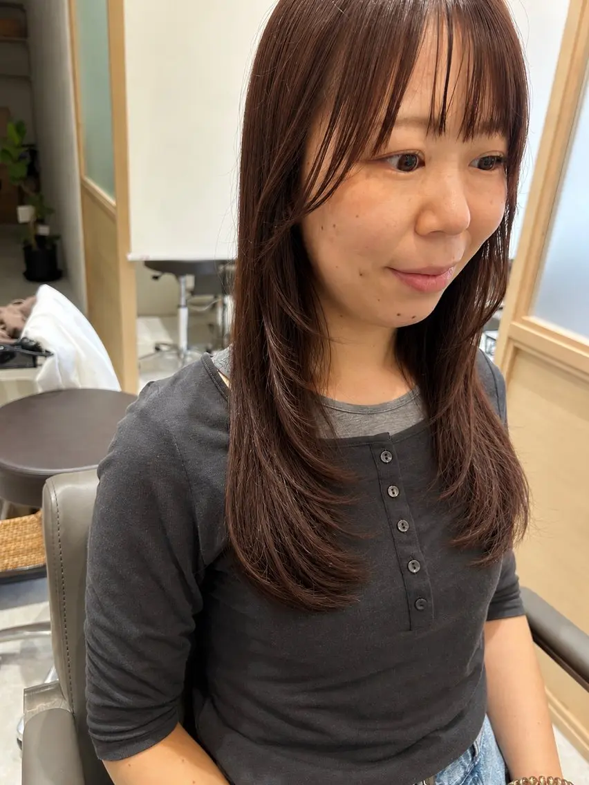 ロング カラー 久木原 ゆりのヘアスタイル