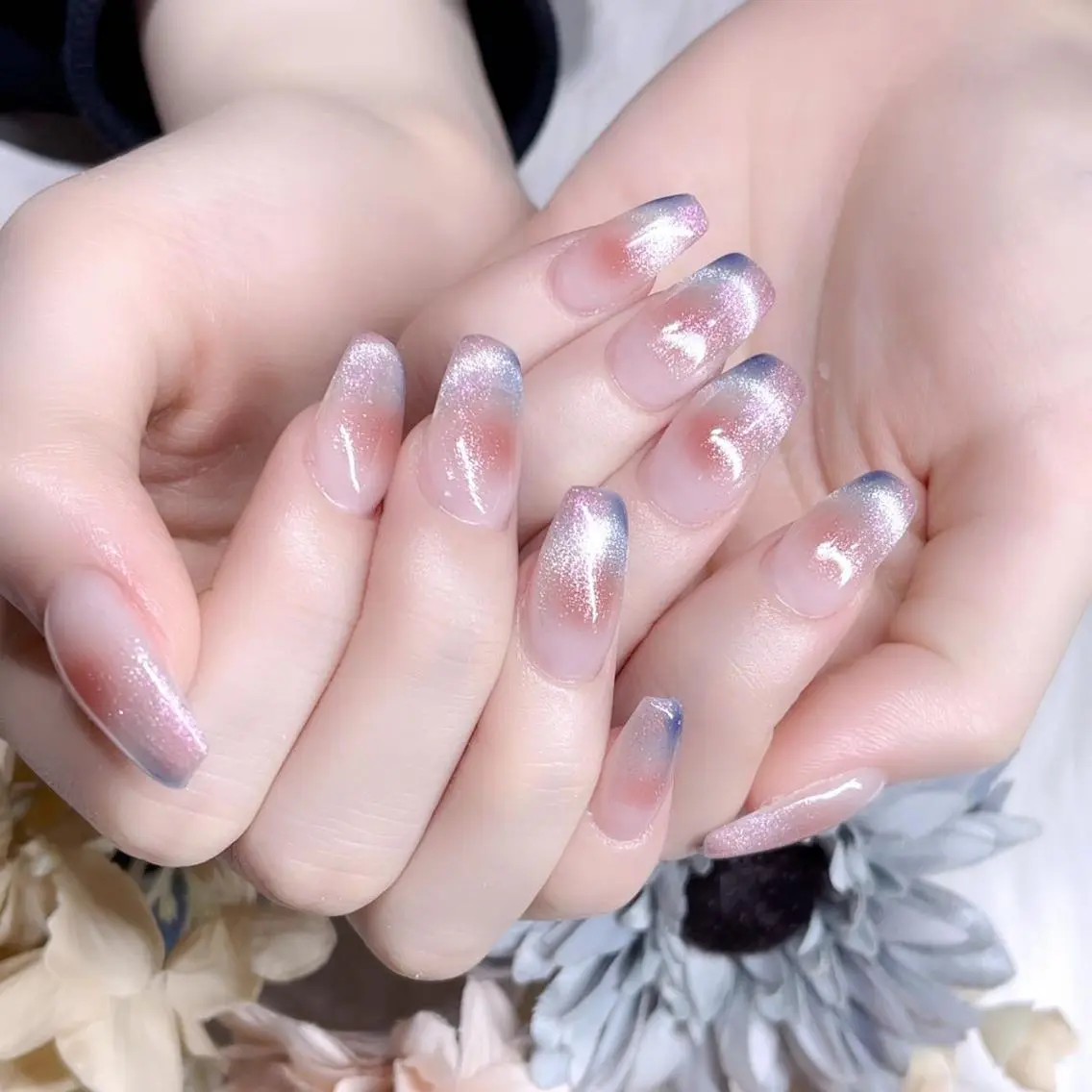 ネイル アートネイル 長さ出し ネイルチップ Queen‘s なんのネイルデザイン