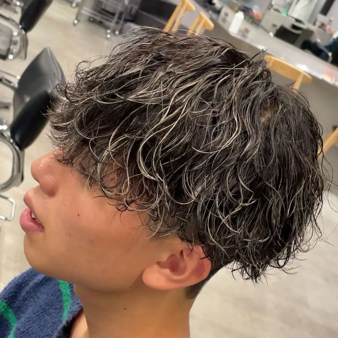 ミディアム カラー ヘアアレンジ メンズ fifth 石川 凪のヘアスタイル