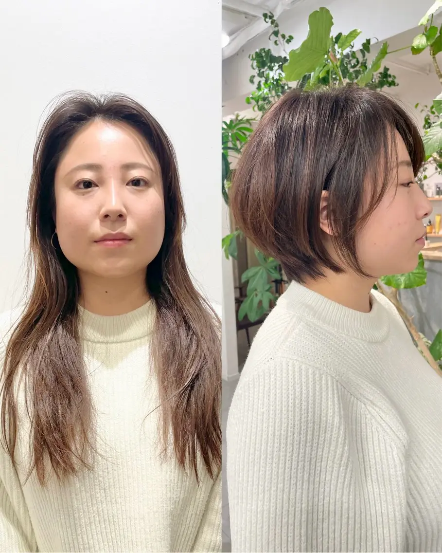 ショート カラー ショートボブ ボブ ショートヘア 表参道【髪質改善】 宮嶋勇太のヘアスタイル