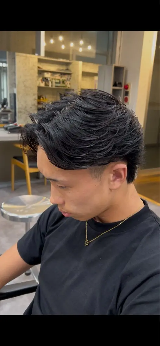 パーマ メンズ カット パーマ パーマ、縮毛特化🔥 ワタベリョウマのヘアスタイル