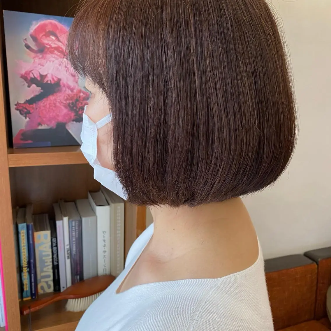ショート カラー 似合わせレイヤー/ ケアパーマ/高倉のヘアスタイル