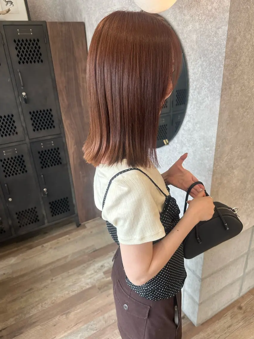 ミディアム カラー 糀元(後藤) 花純のヘアスタイル