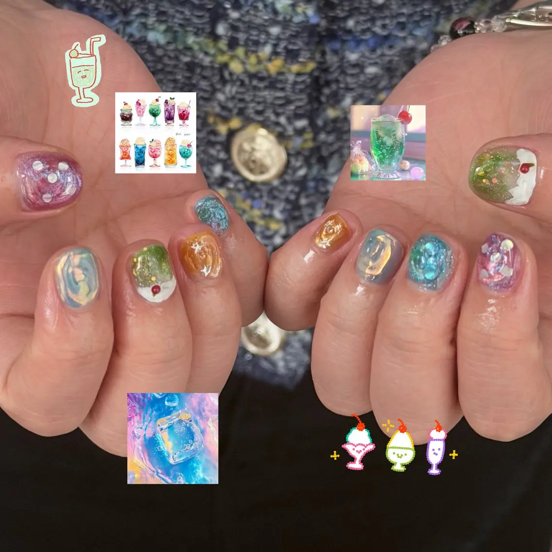 ネイル ハンドネイル 🎀フェイ フェイ🫧💗のネイルデザイン