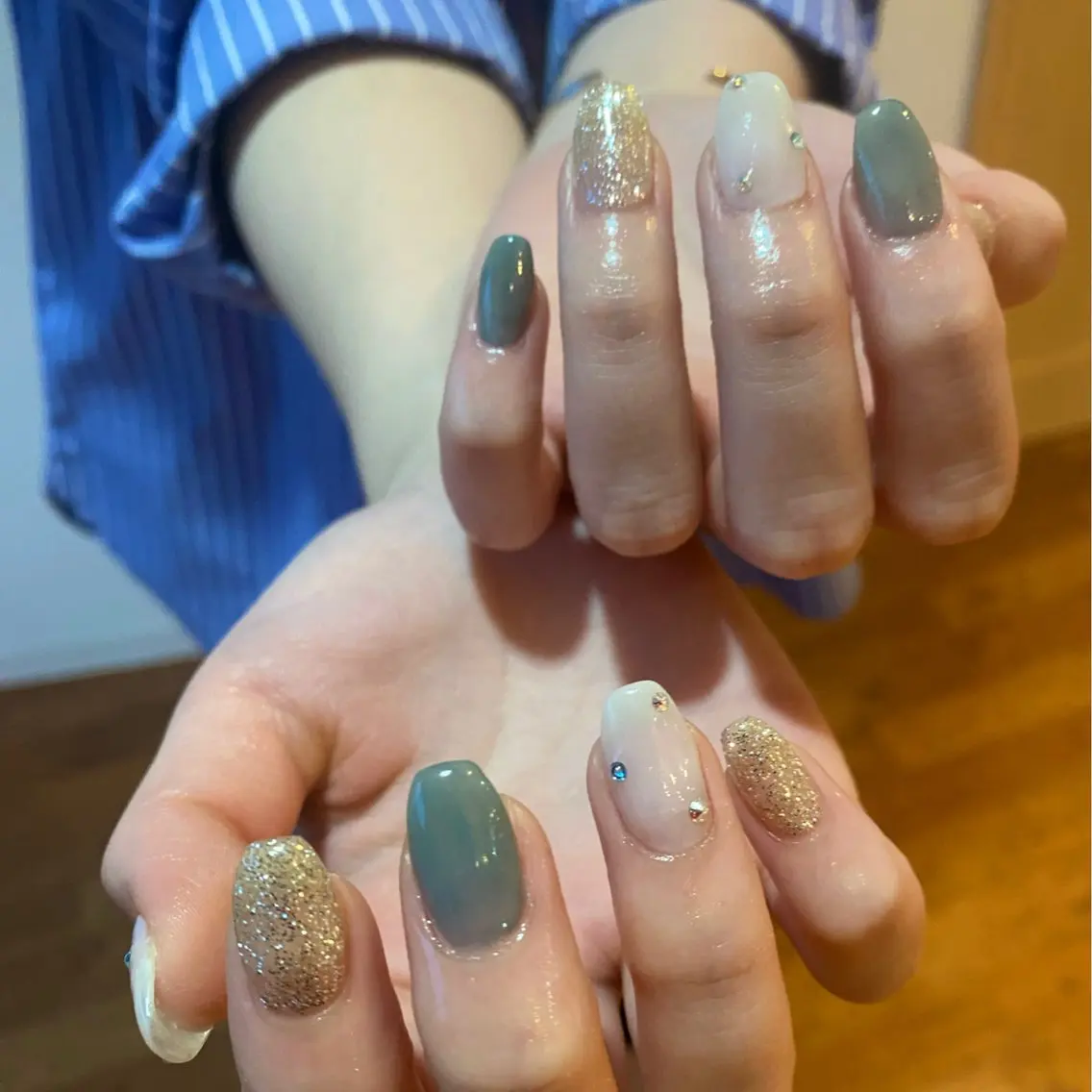 ネイル 韓国ネイル ニュアンスネイル ハンドネイル to nailのネイルデザイン