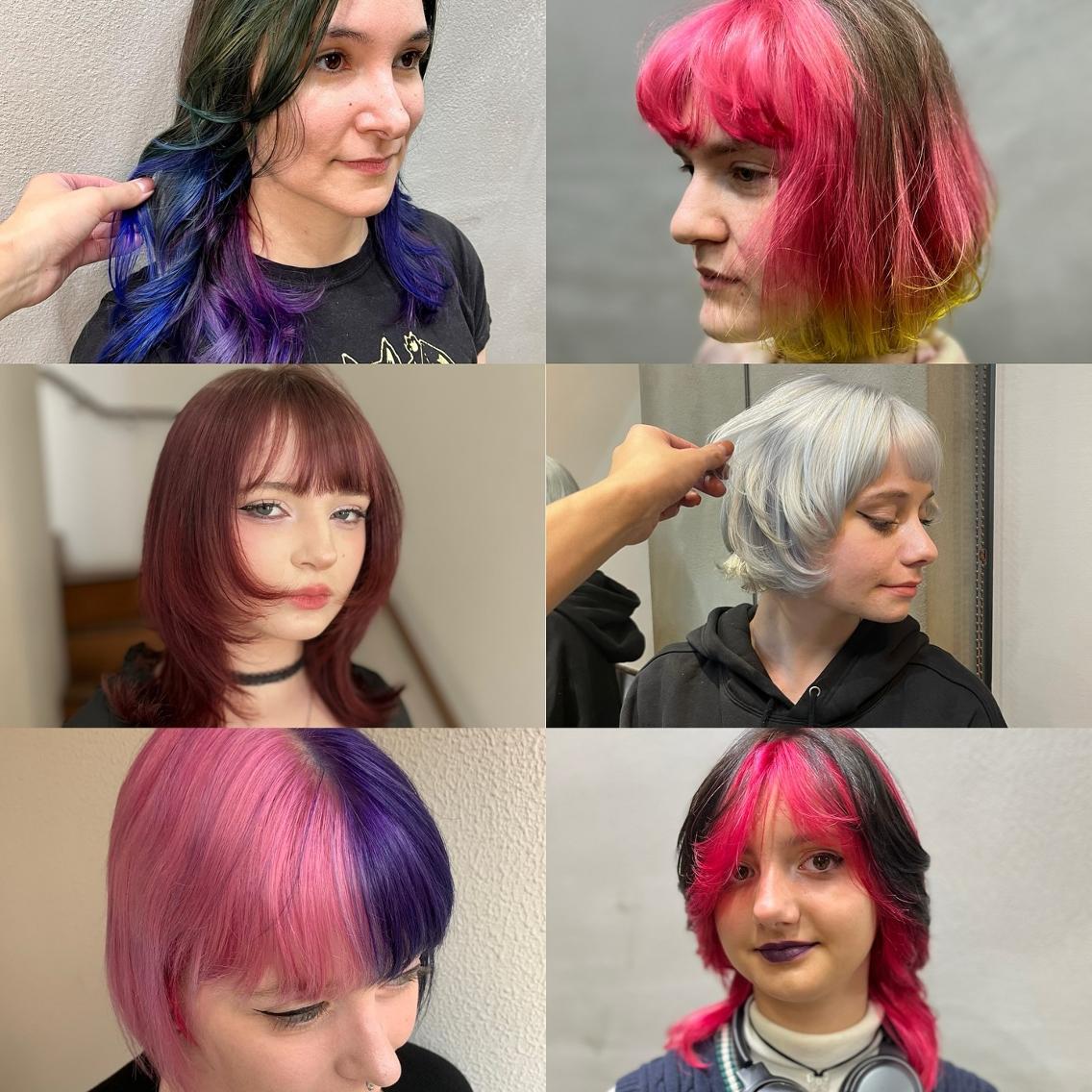 カラー ブリーチ グラデーションカラー ピンクカラー ヘアカラー edge.下北沢 相場堅弥のヘアスタイル
