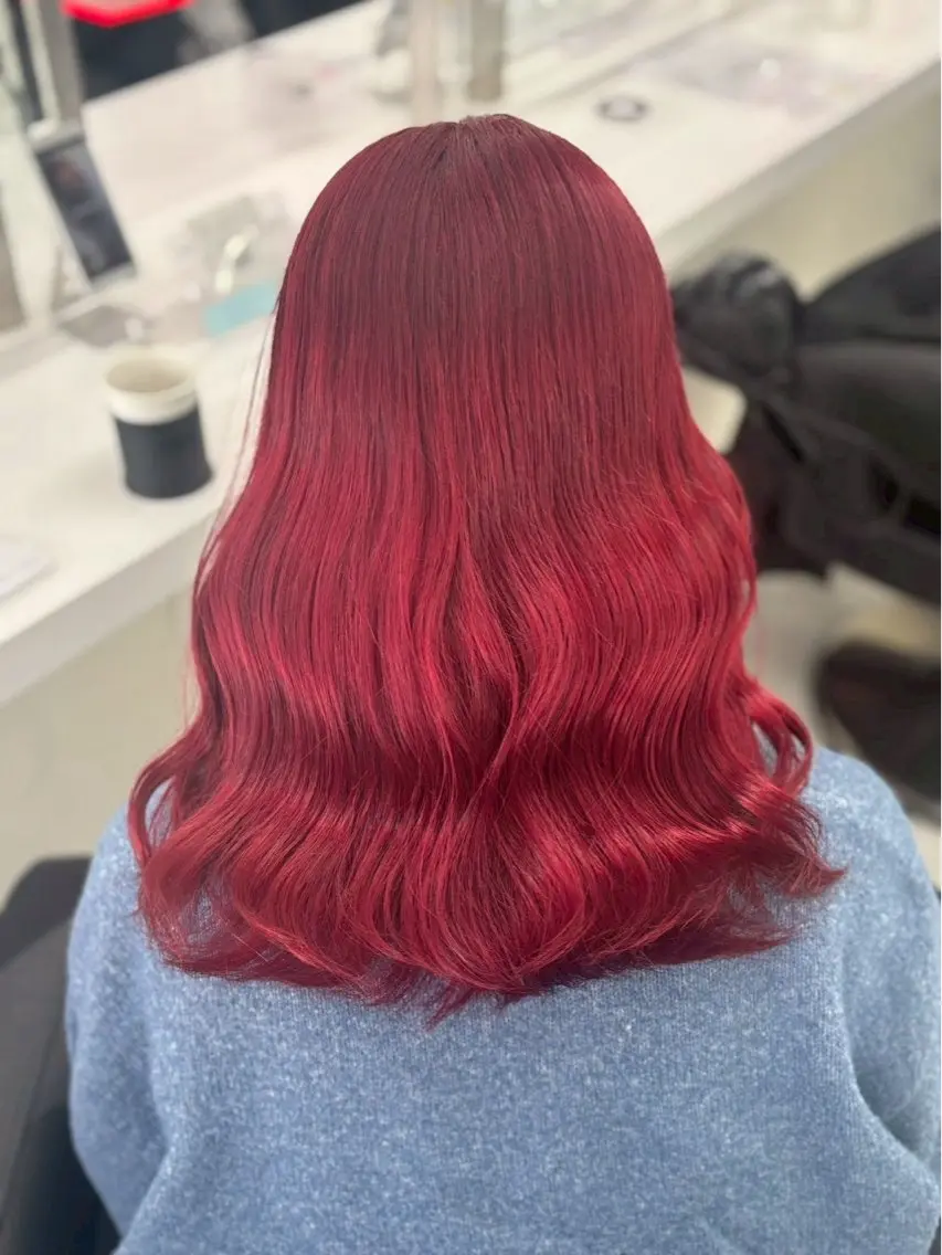 セミロング カラー ヘアアレンジ 暖色・髪質改善🍒 吉武杏莉のヘアスタイル