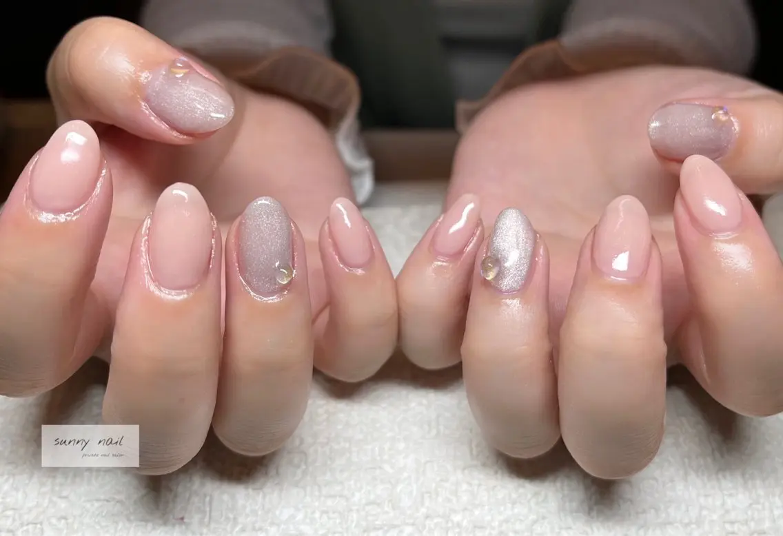 ネイル オーロラネイル マグネットネイル sunny nailのネイルデザイン