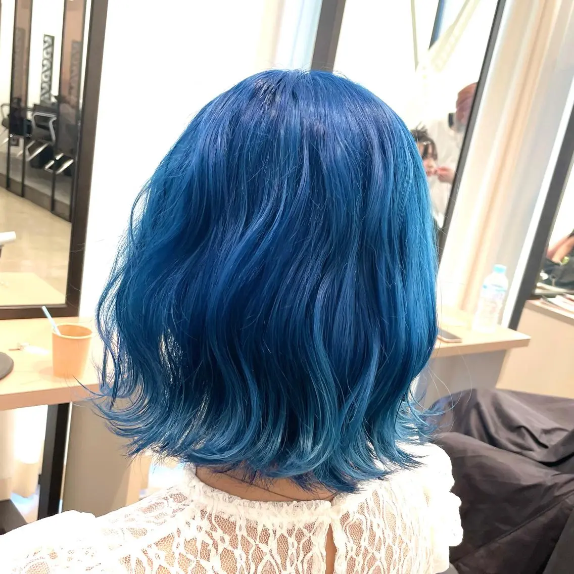 ミディアム カラー ヘアアレンジ 🧸ハイトーン🧸 ゆっきー🧸のヘアスタイル