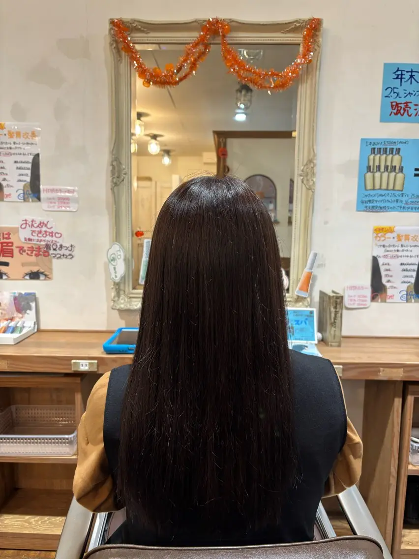 ロング カラー ブラウンカラー さかむら ななみのヘアスタイル