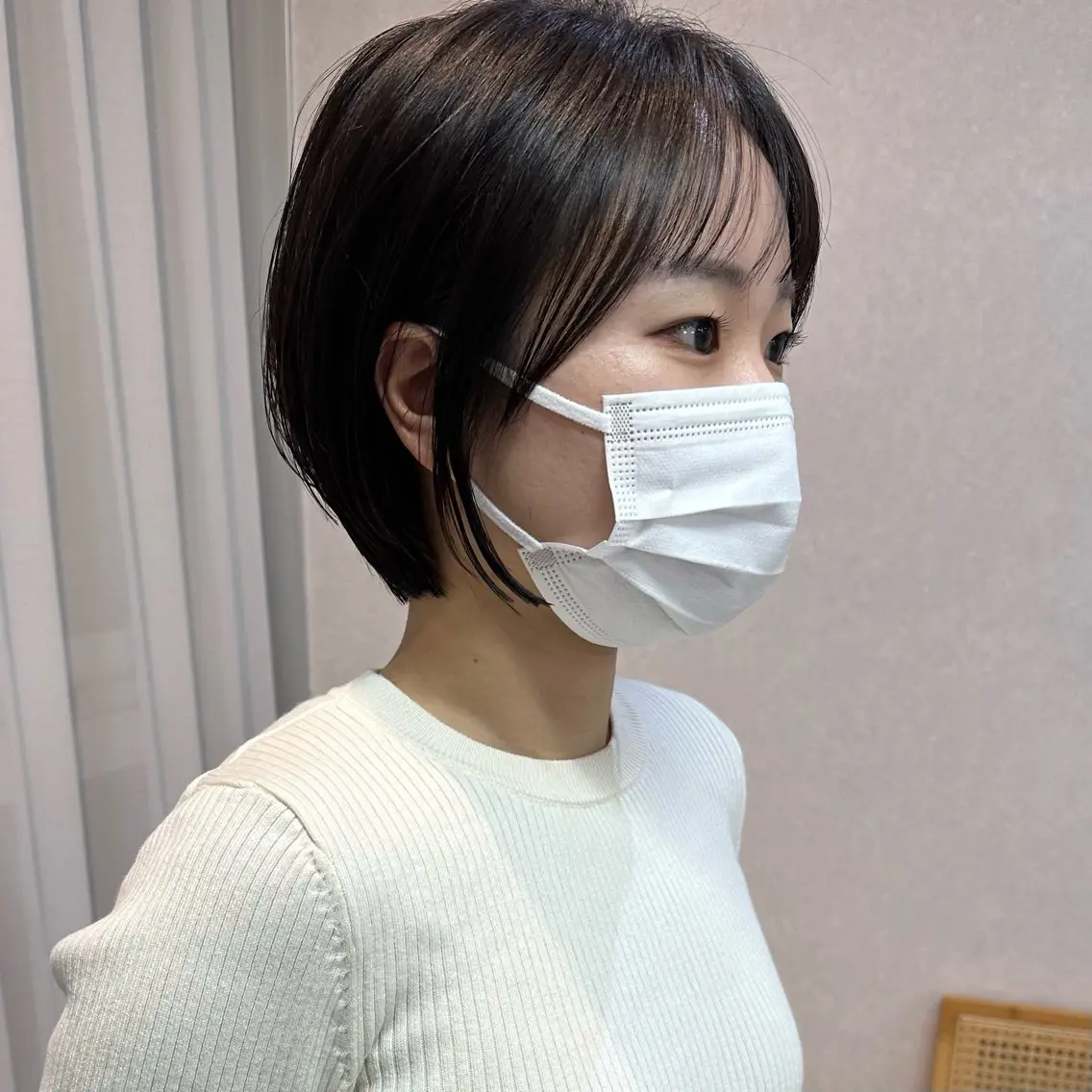 ショート カラー ショートボブ ボブ ショートヘア トリートメント カット ヘアカラー トリートメント 京都大人女性ショート 徒歩1分/秋山のヘアスタイル
