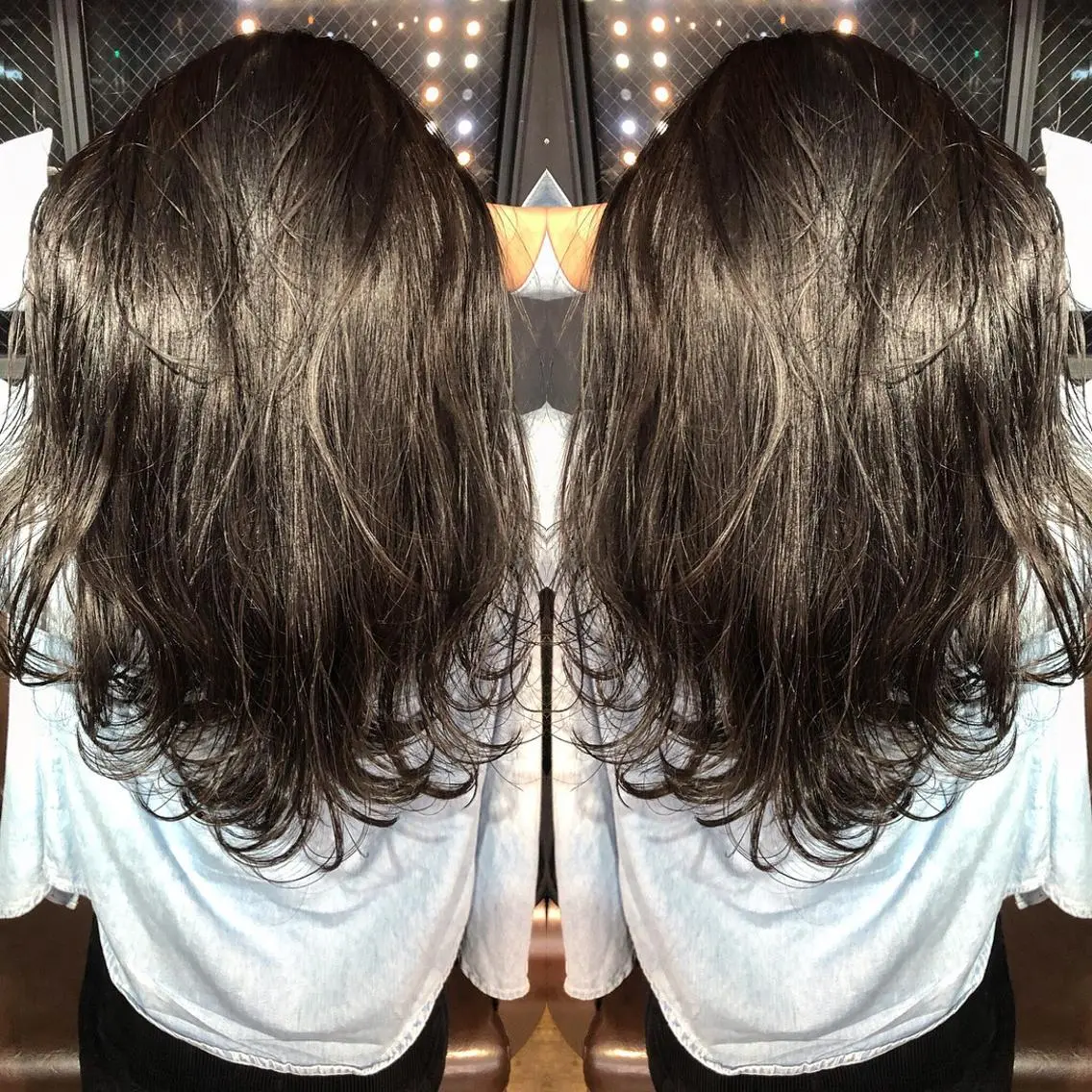 ロング カラー パーマ ヘアアレンジ メンズ キッズ ネイル マツエク・マツパ アッシュ カット ヘアカラー トリートメント レイヤーカット✂️ 艶髪/小田部慎也のヘアスタイル