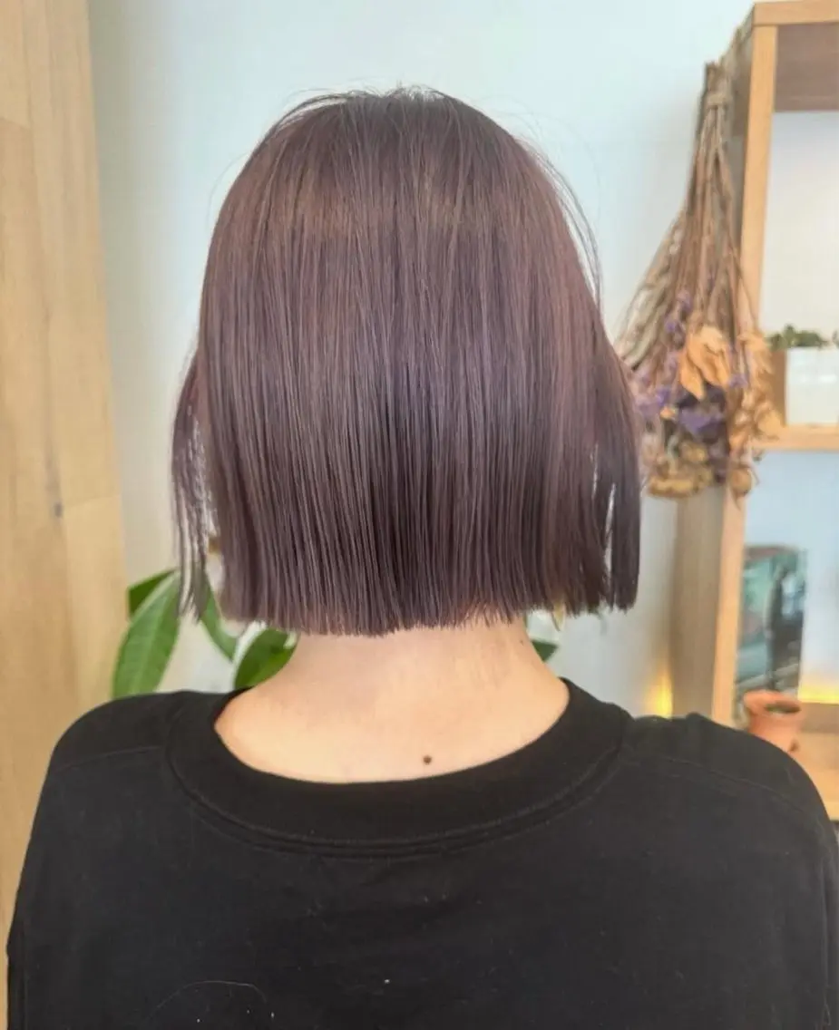 【ヘアヘア艶髪欲しい方へ👩🏻🤎】【menu】カット+クイックトリートメント/ボブ/結べるボブ※補足説明ご覧下さいの写真
