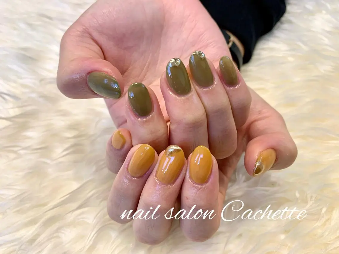ネイル アートネイル ミラーネイル ✧Cachette✧ YUKARIのネイルデザイン