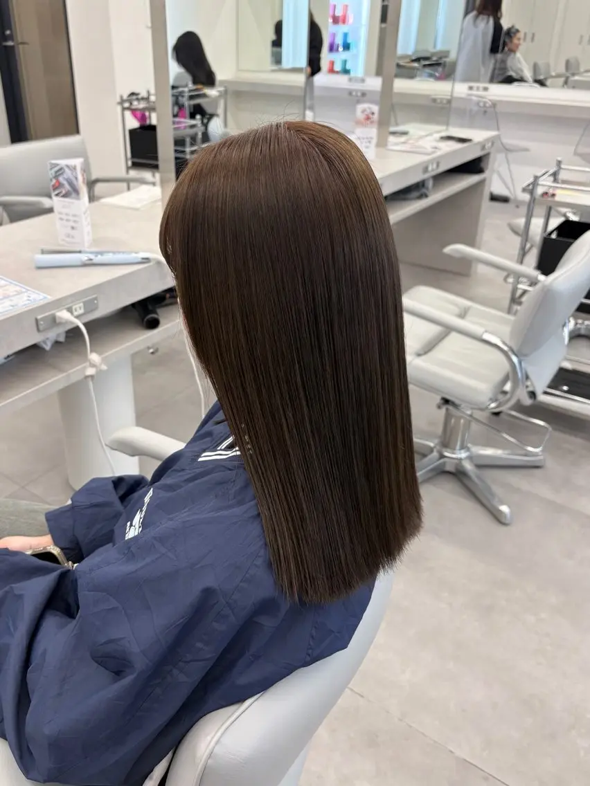 セミロング カラー カット ヘアカラー 🍀透明感ナチュラル カラー🍀じゅんのヘアスタイル