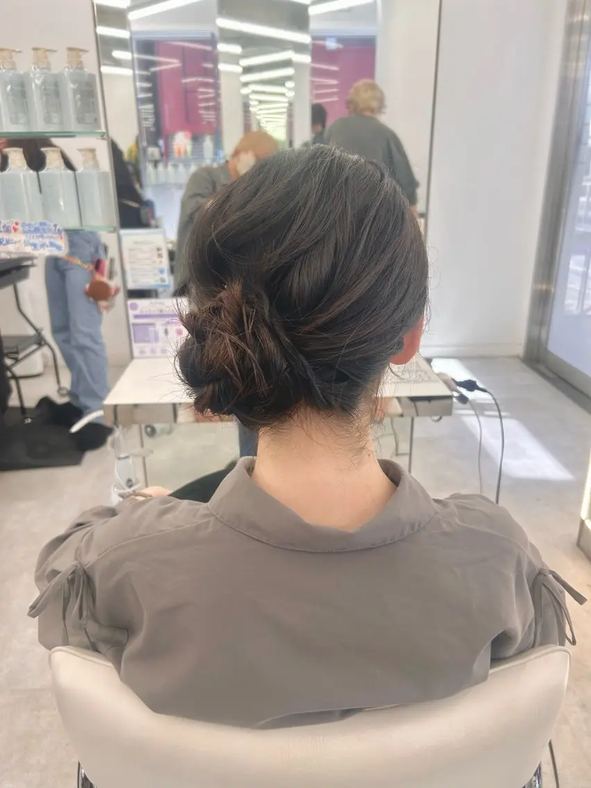ロング ヘアアレンジ ヘアセット 透明感カラー/ヘアア レンジ/はるか🤍のヘアスタイル