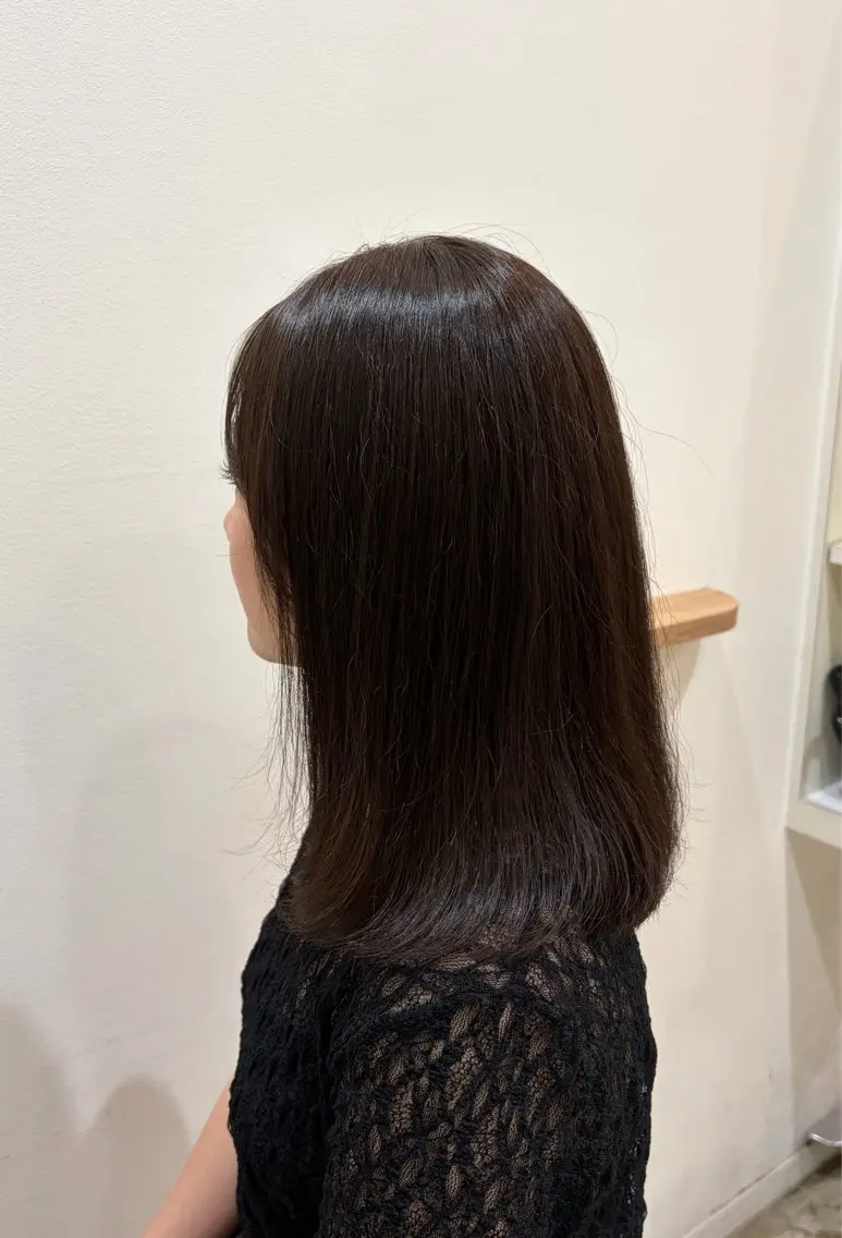 ロング カラー 透明感カラー ヘアカラー 高畑 佑菜のヘアスタイル