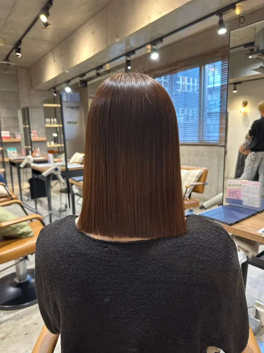 【巻ける縮毛矯正】💫髪質改善ストレート+毛先整えカット+髪質改善トリートメント🫧の写真