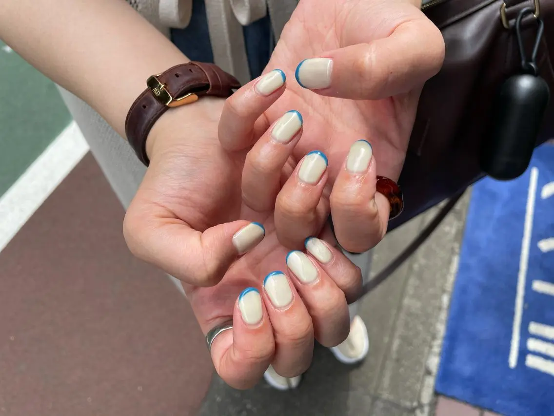 ネイル ハンドネイル ハンドケア はばすみれ🎀ﾈｲﾙ 光ﾌｪｲｼｬﾙ ﾍｱのネイルデザイン