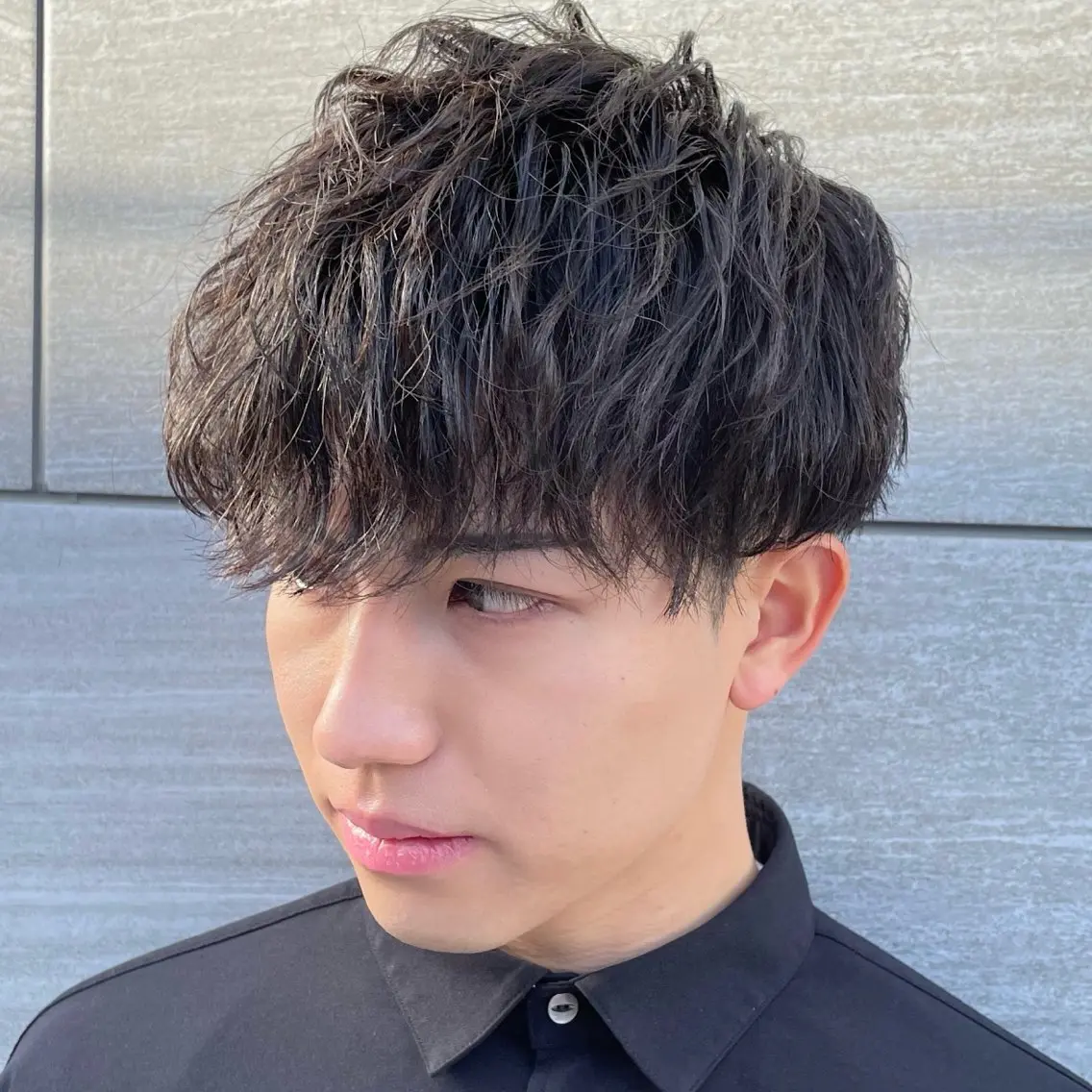 ショート パーマ メンズ メンズパーマ ツイストスパイラルパーマ スパイラルパーマ メンズ専門美容師✂︎ 大庭勝己のヘアスタイル