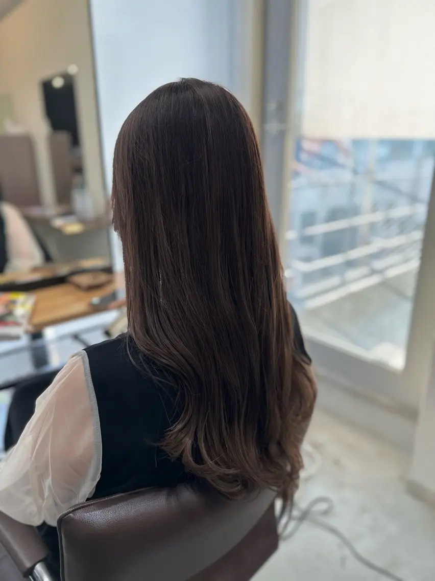 ロング カラー パーマ カット パーマ トリートメント 平日オススメ✨ コスパ&タイパ✨山下のヘアスタイル
