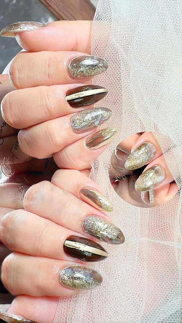 ネイル 持ち込み ニュアンスネイル ハンドネイル Ayumi nails川崎店のネイルデザイン