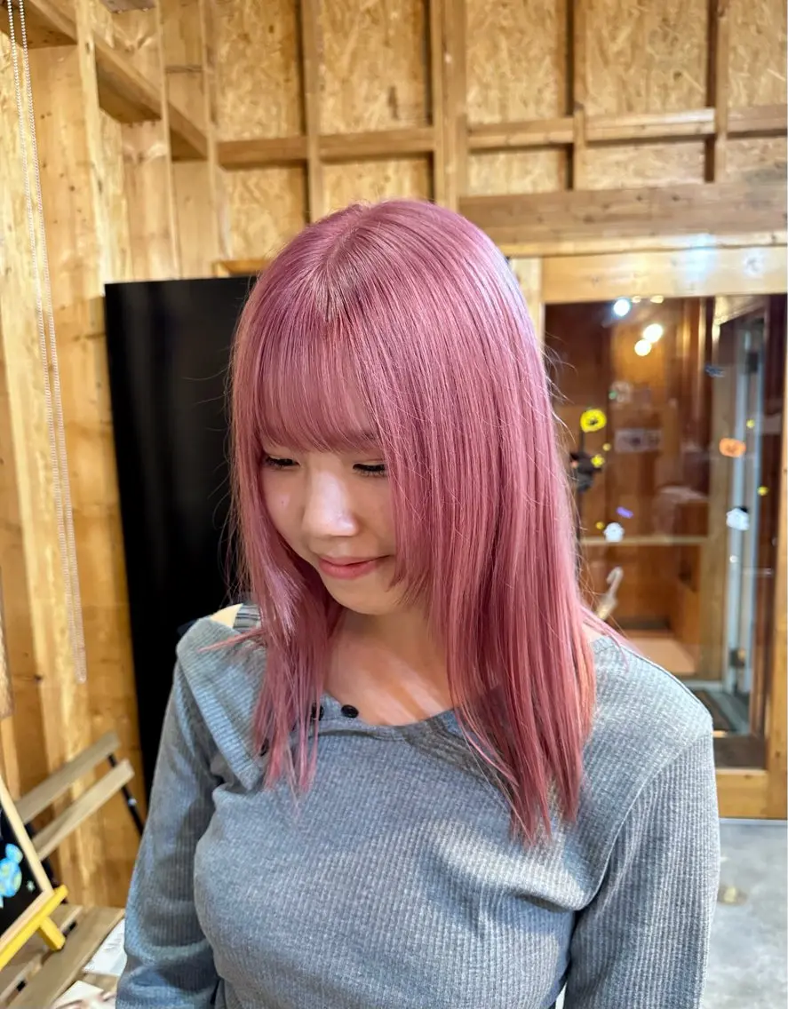 🎀人気No.1🎀透明感◎ダブルカラー[ブリーチ1回込み］＋水トリートメント付きの写真