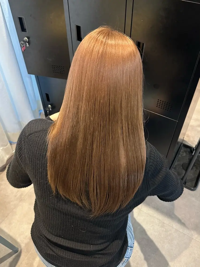 ロング カラー HANAME 原宿美容室のヘアスタイル