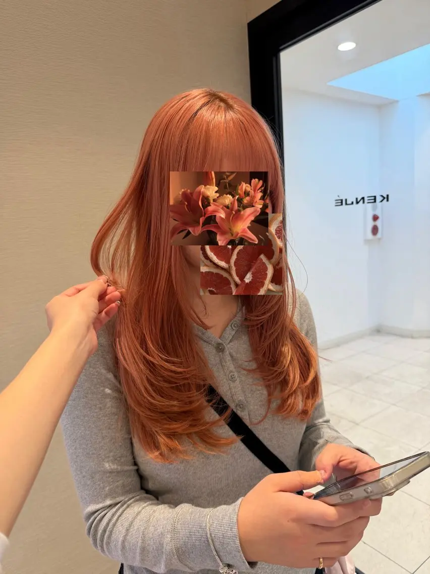 ロング カット ヘアカラー 海外風/ハイトーン /レイヤー🪐のヘアスタイル