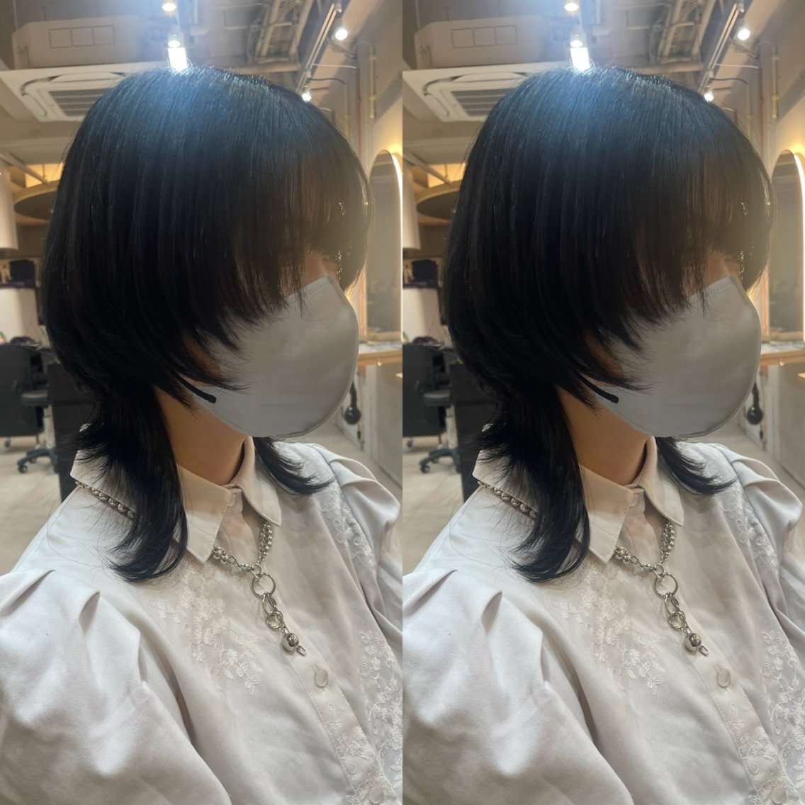 ミディアム カラー レイヤーカット ウルフカット カット ヘアカラー トリートメント モデル様募集中🍒 りおのヘアスタイル