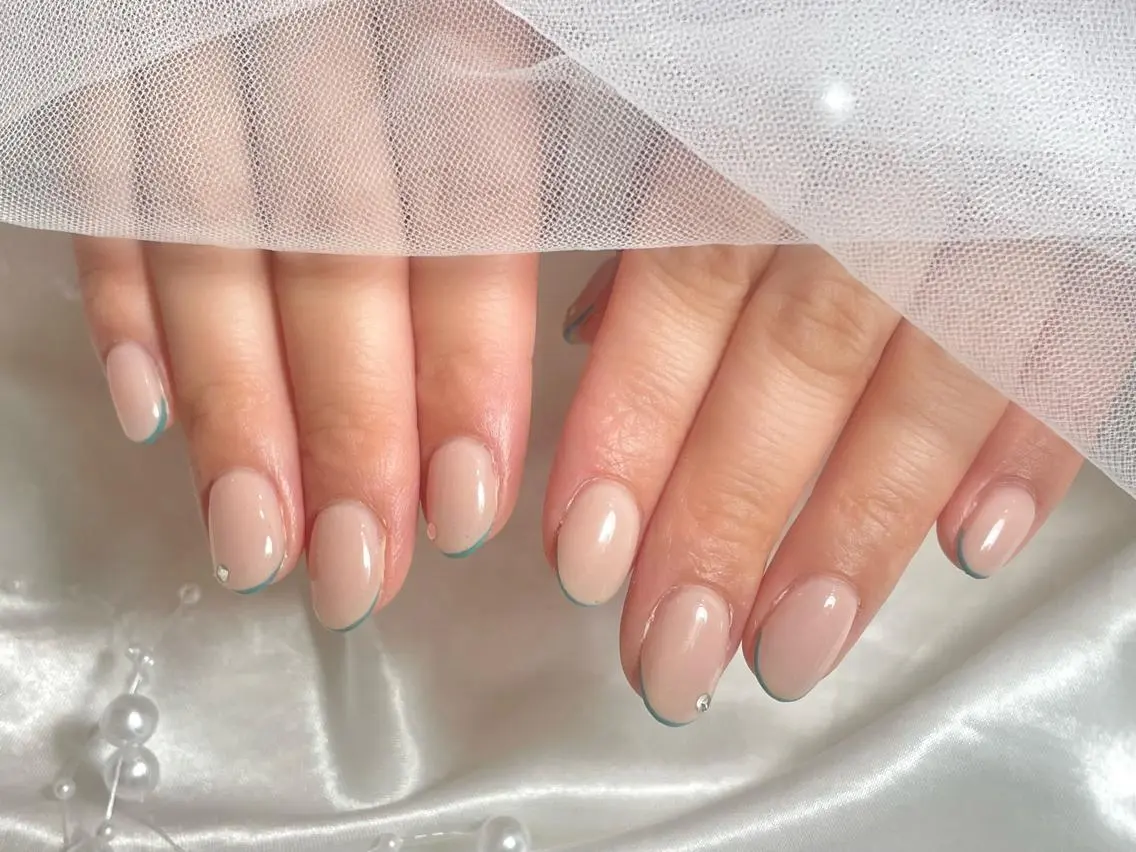 ネイル フレンチネイル ジェルネイル ニュアンスネイル パラジェル ワンホンネイル ハンドネイル joie ange 雪菜のネイルデザイン