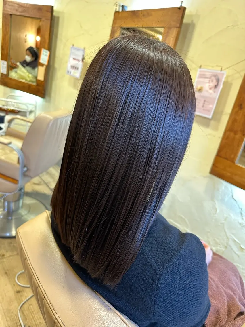 ロング 髪質改善 ロング 冨士 美織のヘアスタイル