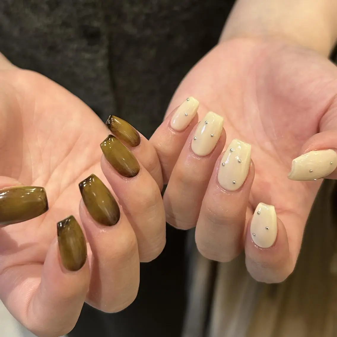 ネイル オーロラネイル ジェルネイル 氷ネイル・うるうるネイル 韓国ネイル ミラーネイル ハンドネイル nails TOKYOのネイルデザイン