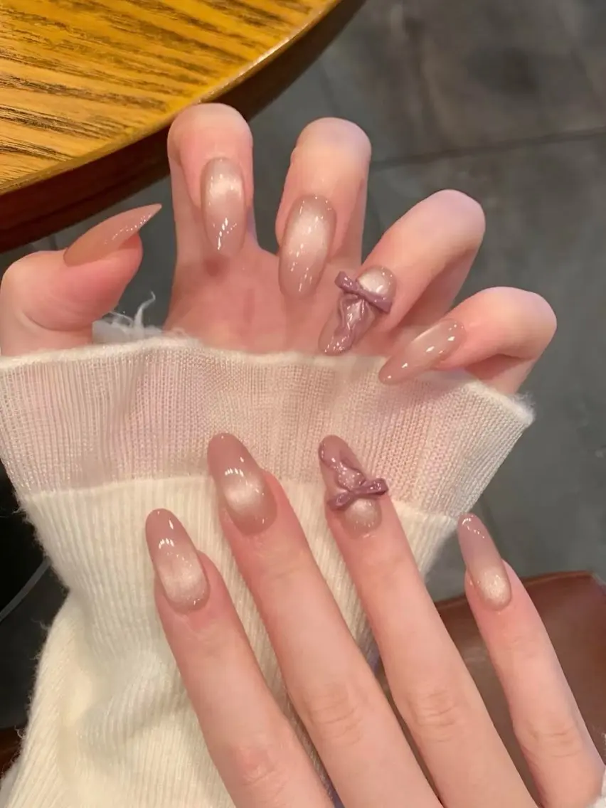 ネイル チークネイル フットネイル フレンチネイル グラデーション 韓国ネイル Ribbonnail salonのネイルデザイン