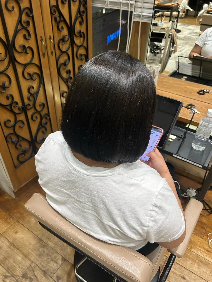 カラー ヘアカラー トリートメント 銀座/透明感カラー 🫧祝迫愛艶のヘアスタイル