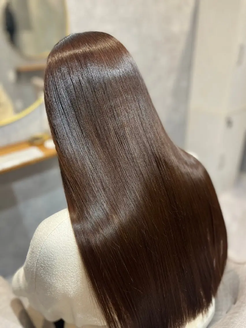 《モデルクーポン》髪質改善ストレート＋髪質改善トリートメントの写真