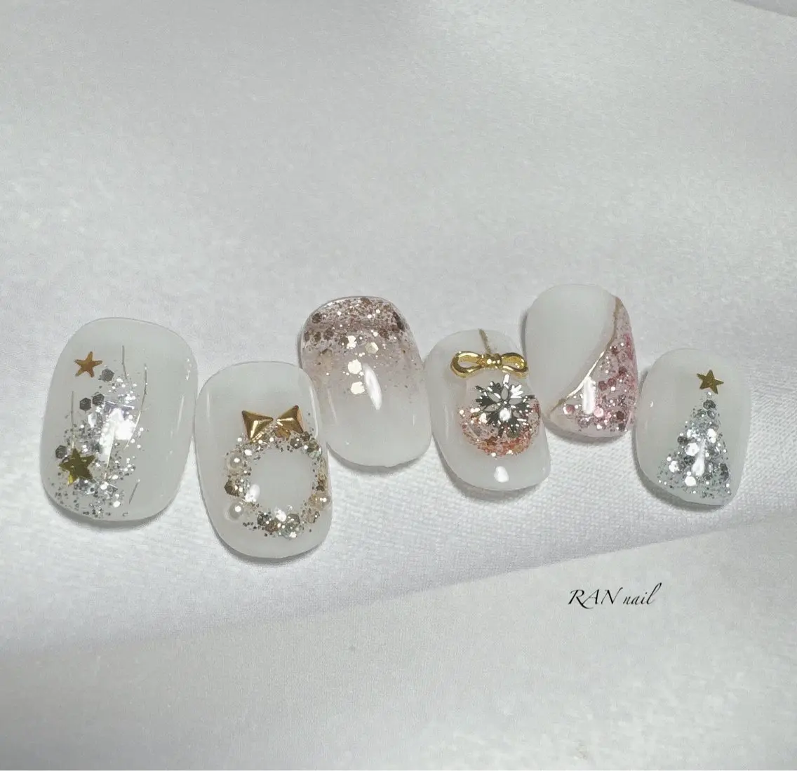 ネイル アートネイル ジェルネイル グラデーション キラキラネイル ラメ(グリッター) RAN nailのネイルデザイン