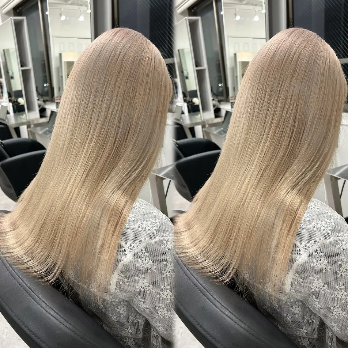 ロング カラー ヘアカラー トリートメント 🎀レイヤー×透明感 ×髪質改善🎀米田のヘアスタイル