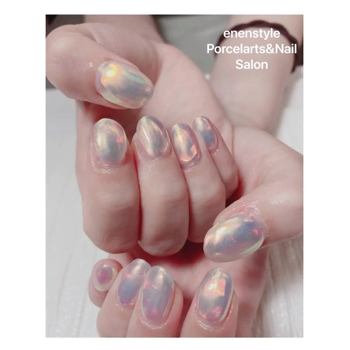 ミディアム ネイル 🐾enen style 🐾のネイルデザイン